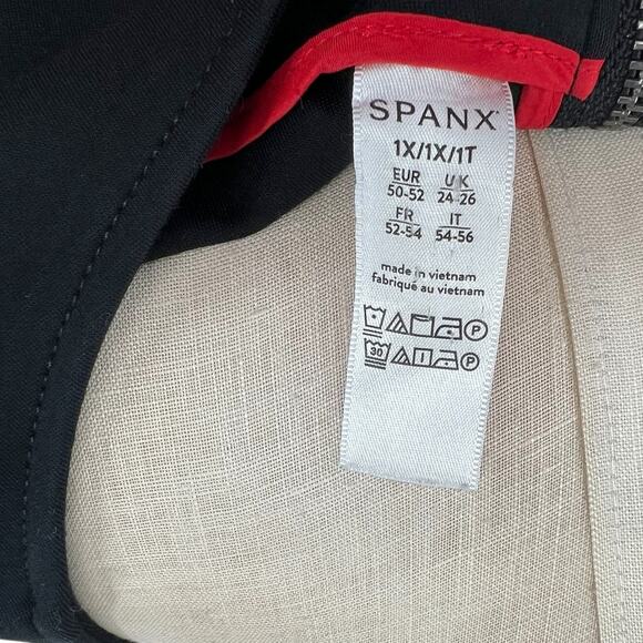 Spanx The Perfect Shift Dress A-line Classic Stretch Ponte Black Plus Size 1X - Picture 12 of 14